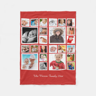Photo Collage  Unique Personalised DIY Custom Fleece Blanket