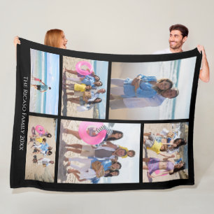 Photo Collage Unique Personalised DIY Custom Fleece Blanket