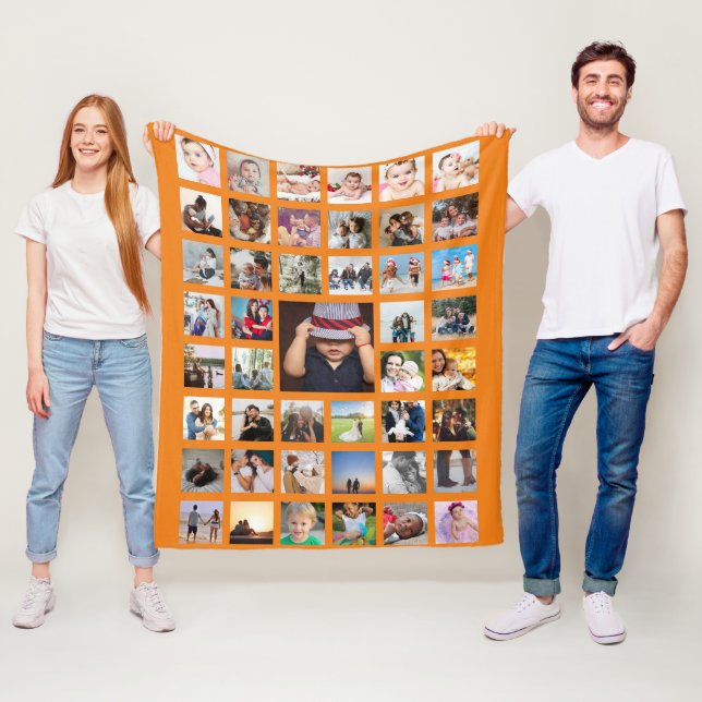 Photo Collage  Unique Personalised DIY Custom Fleece Blanket (In Situ)