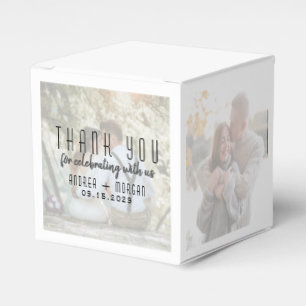 Photo Collage Wedding Favour Box