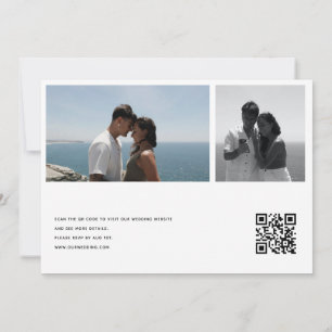 Photo Collage Wedding   Qr Code Invitations