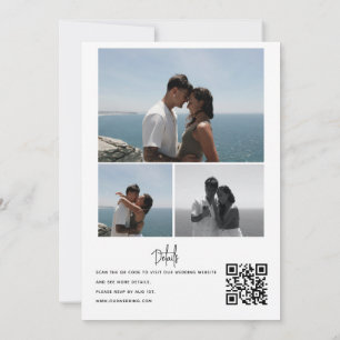 Photo Collage Wedding   Qr Code Invitations