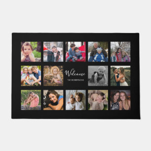 Photo Collage Welcome Custom Doormat