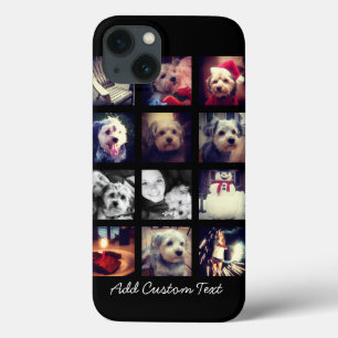Photo Collage with Black Background iPhone 13 Case