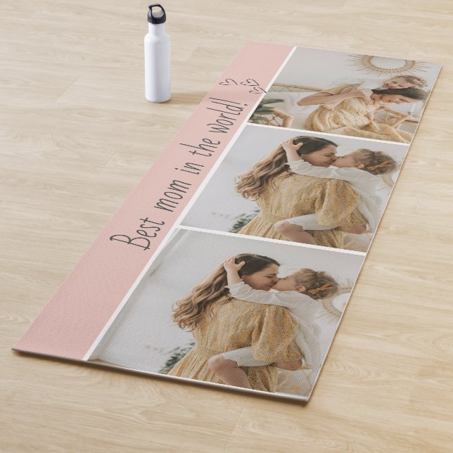 Photo Collage Yoga Mat – Best Mum in the world (In Situ)