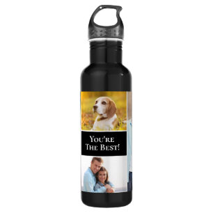 Photo collage You're the best Modern Simple Custom 710 Ml Water Bottle