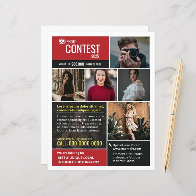 Photo Contest Flyer Template (Front/Back In Situ)