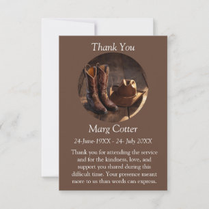 Photo Country Memorial Card   Personalised Card 