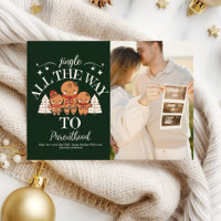 Photo Couple Christmas Pregnancy Announcement