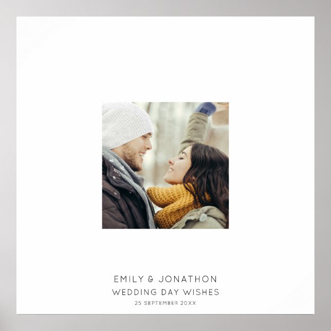  Photo Couple Names Any Colour Signature Poster (Front)