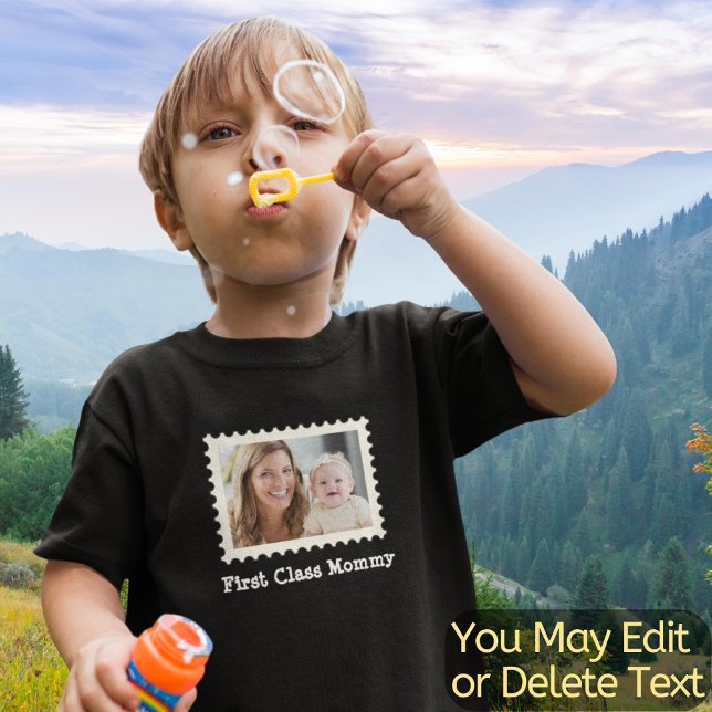Photo Create Your Own First Class Mummy Best Mum Toddler T-Shirt (Creator Uploaded)