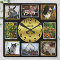 Photo Custom 8 Picture Personalized Black Gold