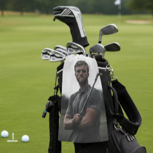 Photo Custom Gift Golfer Golf Towel