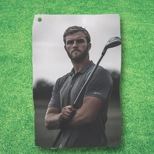 Photo Custom Gift Golfer  Golf Towel