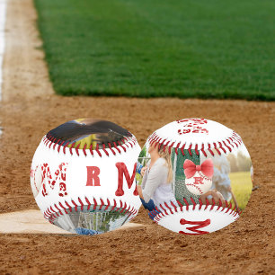 Photo Custom Monogram Baseball Mum