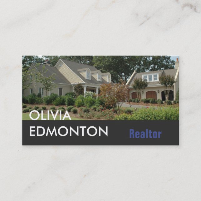 Photo Custom Template Minimalist Professional Text Business Card (Front)