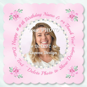 Photo, Customisable Cardboard Coasters, Chipboard Paper Coaster