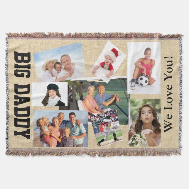Photo Customised Throw Blanket - SRF (Front)