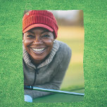 Photo Customzed Gift Golfer  Golf Towel<br><div class="desc">This design was created though digital art. It may be personalised in the area provide or customising by choosing the click to customise further option and changing the name, initials or words. You may also change the text colour and style or delete the text for an image only design. Contact...</div>