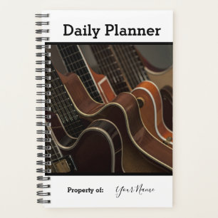 Photo Daily Planner Guitar Theme HAMbWG