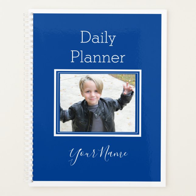 Photo Daily Planner in ANY Colour - HAMbWG (Front)