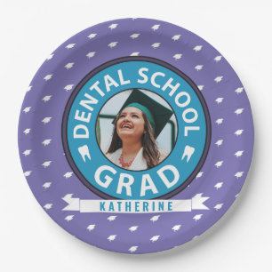 Photo Dental School Graduation Paper Plate