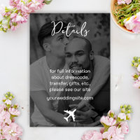 Photo Destination Boarding Pass Wedding