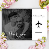 Photo Destination Boarding Pass Wedding