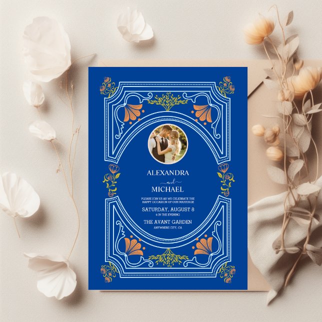 Photo Destination Greece Santorini Wedding Invitation (Creator Uploaded)