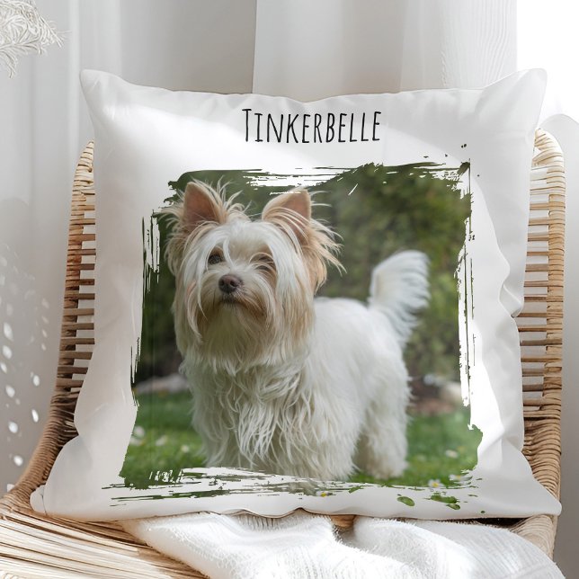 Photo Dog Pet with Name Cushion (Creator Uploaded)