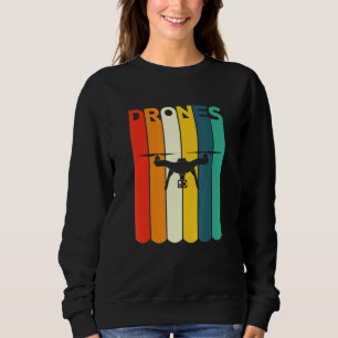 Photo Drone Vintage Style Design vintage Sweatshirt