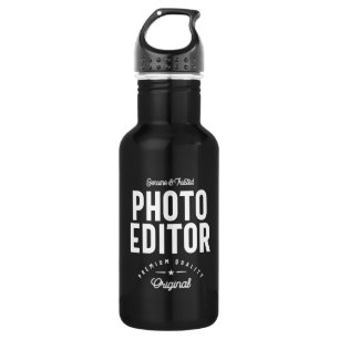 Photo Editor Job Title Gift 532 Ml Water Bottle