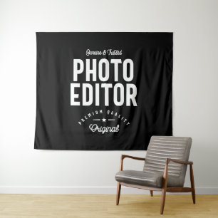 Photo Editor Job Title Gift Tapestry