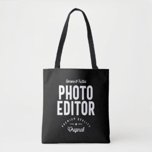 Photo Editor Job Title Gift Tote Bag