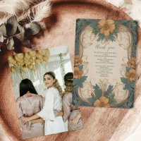 Photo Elegant Art Nouveau Floral Bridal Shower 