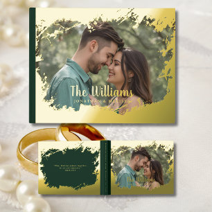 Photo Elegant Foil Frame Guestbook Guest Book