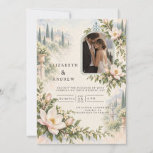 Photo Elegant Magnolia Garden Wedding