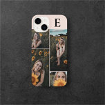 Photo Elegant Monogram Blush Pink iPhone 14 Case<br><div class="desc">Introducing our personalised iPhone case, a perfect blend of style and sentiment. This case features a 4-photo collage, with 2 vertical and 2 horizontal photos, allowing you to showcase your favourite memories. At the top, personalise it with your monogram, adding a unique and elegant touch. Designed for those who cherish...</div>