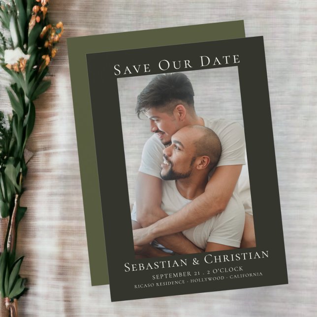 Photo Elegant Save The Date Wedding (Photo Elegant Save The Date Wedding Announcements from Ricaso)