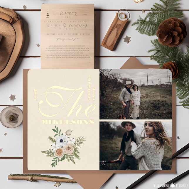 Photo Elegant Watercolor Floral Christmas  (Creator Uploaded)