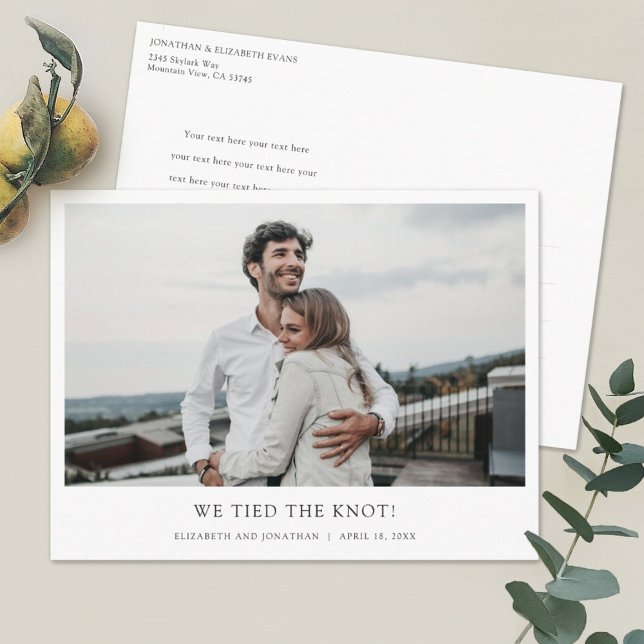 Photo Elopement Announcement Postcard (Creator Uploaded)