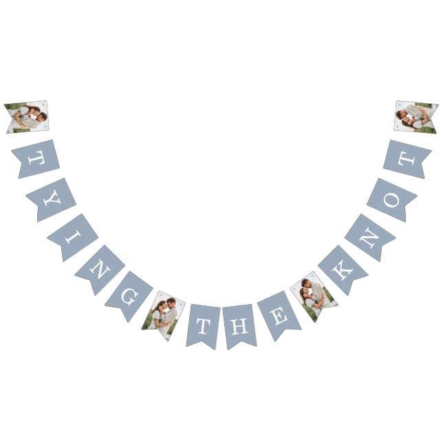 Photo Engagement Party Dusty Blue Bunting (All)