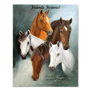 Photo enlargement, 5 Horse Heads