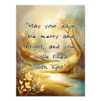 Photo Enlargement - May Your Days Be Merry
