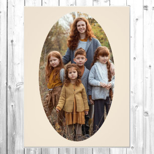 Photo Enlargement Oval Template Ready to Frame Print
