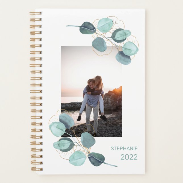 Photo Eucalyptus 2022 Calendar Personalised Planne Planner (Front)