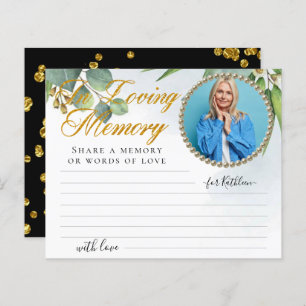 Photo Eucalyptus Share a Memory Funeral Card