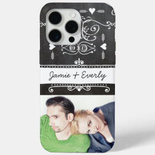 Photo Everafter Chalkboard Typography Art iPhone 15 Pro Max Case