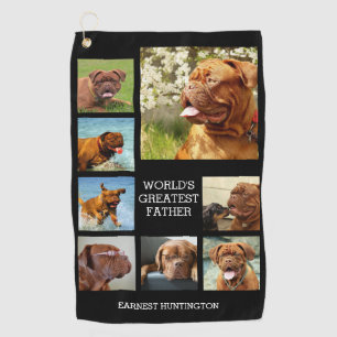 Photo Family Collage Montage Epic Fun Golf Towel
