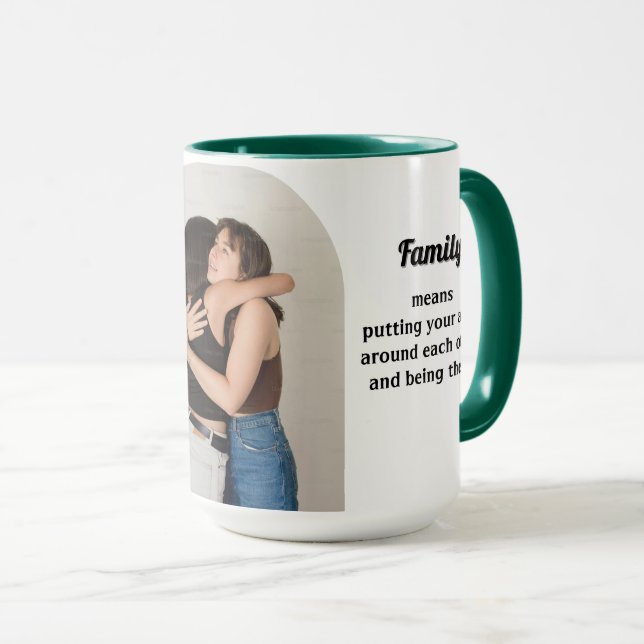 Photo Family Means Mug (Front Right)